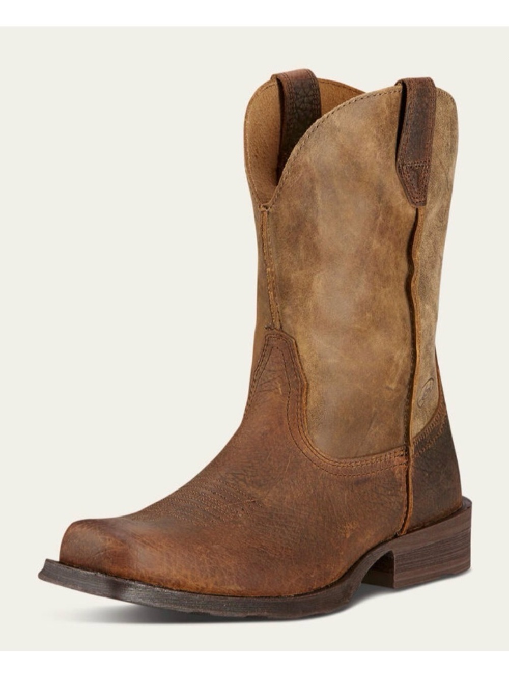 Ariat Mens Western Boots 35829 Brown Bomber Rambler Square Toe Pull-On 10EE